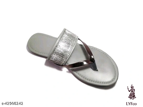 Catalog Name:*Fashionate Women Juttis & Mojaris*Material: Syntethic LeatherSole Material: TprPattern: SolidFastening & Back Detail: Ankle LoopMultipack: 1 - 5