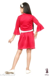 Catalog Name:*Agile Stylus Girls Frocks & Dresses*Fabric: CottonSleeve Length: Sleeveless,Three-Quarter SleevesPattern: Printed,Solid,StripedMultipack: Single - 6-7