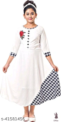 Catalog Name:*Pretty Classy Girls Frocks & Dresses*Fabric: Cotton BlendSleeve Length: Sleeveless,Long Sleeves,Three-Quarter SleevesPattern: Printed,Checked,Self-DesignMultipack: Single - 9-10 Years