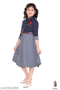Catalog Name:*Cutiepie Classy Girls Frocks & Dresses*Fabric: Cotton BlendSleeve Length: Sleeveless,Three-Quarter SleevesPattern: Checked,Self-DesignMultipack: Single - 4-5 Years