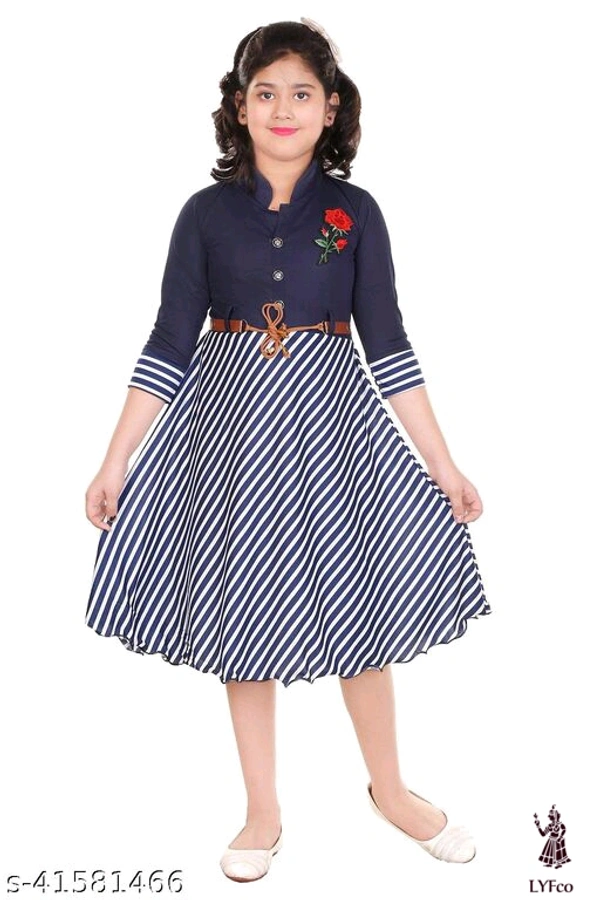 Catalog Name:*Cutiepie Classy Girls Frocks & Dresses*Fabric: Cotton BlendSleeve Length: Sleeveless,Three-Quarter SleevesPattern: Checked,Self-DesignMultipack: Single - 4-5 Years