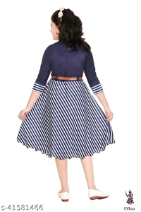 Catalog Name:*Cutiepie Classy Girls Frocks & Dresses*Fabric: Cotton BlendSleeve Length: Sleeveless,Three-Quarter SleevesPattern: Checked,Self-DesignMultipack: Single - 4-5 Years