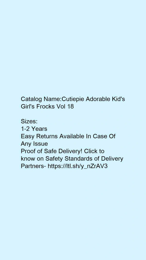 Catalog Name:*Cutiepie Adorable Kid's Girl's Frocks Vol 18* - 1-2 Years
