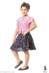 Catalog Name:*Tinkle Fancy Girls Top & Bottom Sets*Top Fabric: RayonBottom Fabric: RayonSleeve Length: Short Sleeves,SleevelessTop Pattern: Self DesignBottom Pattern: Self-DesignMultipack: SingleAdd-Ons: No Add Ons - 13-14 Years