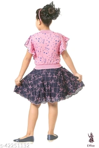 Catalog Name:*Tinkle Fancy Girls Top & Bottom Sets*Top Fabric: RayonBottom Fabric: RayonSleeve Length: Short Sleeves,SleevelessTop Pattern: Self DesignBottom Pattern: Self-DesignMultipack: SingleAdd-Ons: No Add Ons - 13-14 Years