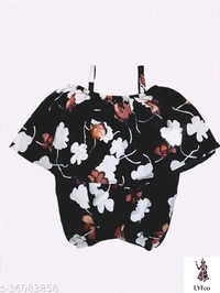 Catalog Name:*Agile Fancy Girls Top & Bottom Sets*Top Fabric: CrepeBottom Fabric: CrepeSleeve Length: SleevelessTop Pattern: PrintedBottom Pattern: PrintedMultipack: SingleAdd-Ons: Bow Tie - 8-9