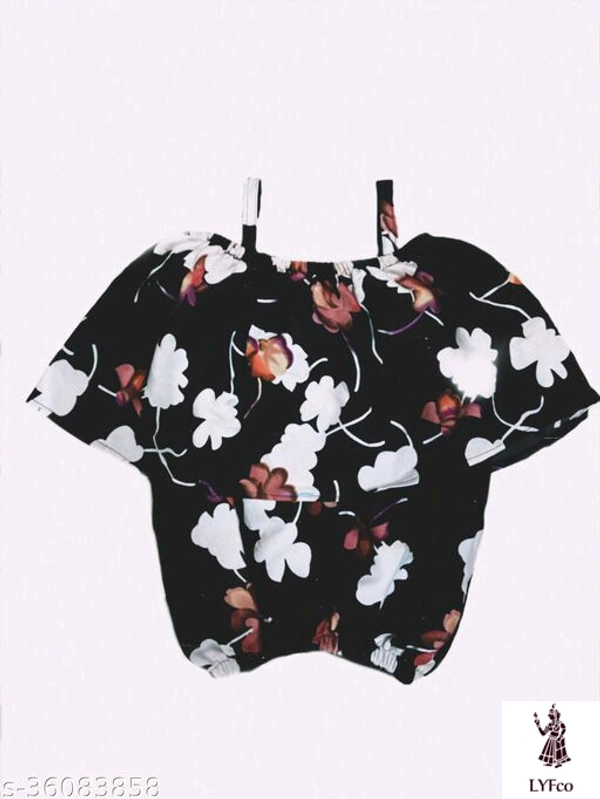 Catalog Name:*Agile Fancy Girls Top & Bottom Sets*Top Fabric: CrepeBottom Fabric: CrepeSleeve Length: SleevelessTop Pattern: PrintedBottom Pattern: PrintedMultipack: SingleAdd-Ons: Bow Tie - 8-9