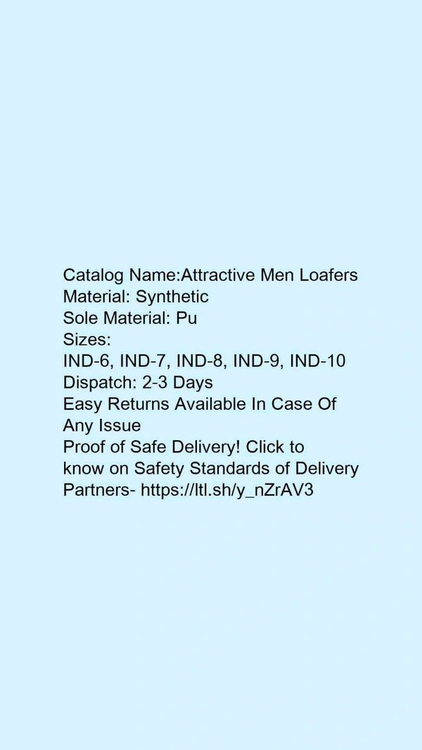 Catalog Name:*Attractive Men Loafers*Material: SyntheticSole Material: Pu - 10