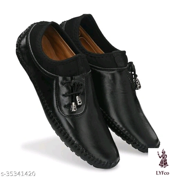 Catalog Name:*Voguish Men Loafers*Material: SyntheticSole Material: PuFastening: Lace-UpsToe Shape: Round Toe - 9