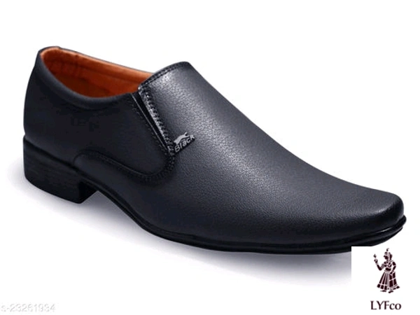 Catalog Name:*Latest Trendy Men Formal Shoes*Material: Syntethic LeatherSole Material: PVCFastening & Back Detail: Slip-OnPattern: SolidMultipack: 1 - 9