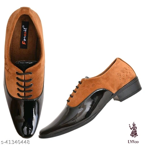 Catalog Name:*Modern Trendy Men Formal Shoes*Material: Syntethic LeatherSole Material: TPRFastening & Back Detail: Lace-UpPattern: Solid - 10