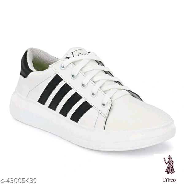Catalog Name:*Aadab Graceful Men Sports Shoes*Material: Syntethic Leather / MeshSole Material: RubberFastening & Back Detail: Lace-UpPattern: SolidMultipack: 1 - 7