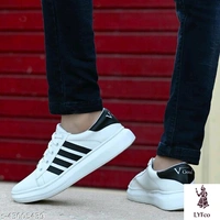 Catalog Name:*Aadab Graceful Men Sports Shoes*Material: Syntethic Leather / MeshSole Material: RubberFastening & Back Detail: Lace-UpPattern: SolidMultipack: 1 - 7
