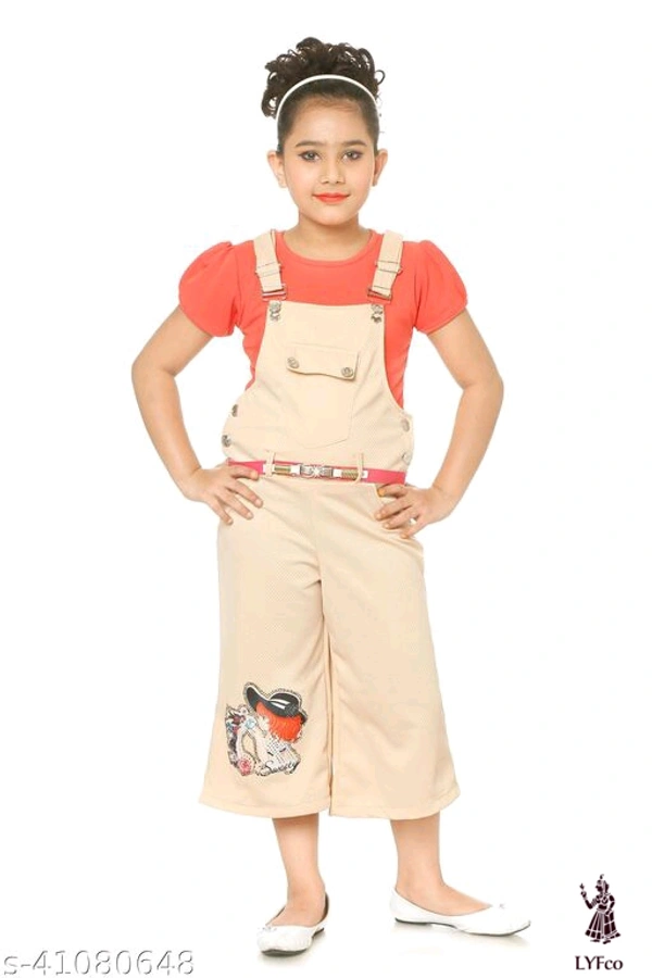 Catalog Name:*Modern Stylus Girls Dungarees*Fabric: Cotton BlendMultipack: Single - 2-3 Years