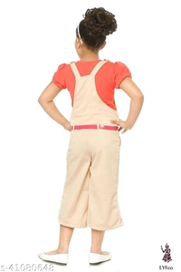 Catalog Name:*Modern Stylus Girls Dungarees*Fabric: Cotton BlendMultipack: Single - 2-3 Years
