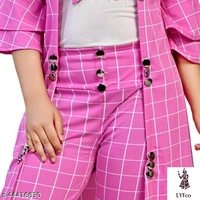 Catalog Name:*Cutiepie Stylish Girls Clothing Set*Sleeve Length: Three-Quarter SleevesTop Pattern: CheckedBottom Pattern: AppliqueMultipack: SingleAdd-Ons: Waistcoat - 9-10 Years