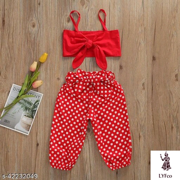 Catalog Name:*Agile Comfy Girls Clothing Set*Top Fabric: Polycotton,CottonBottom Fabric: Polycotton,CottonSleeve Length: Short SleevesTop Pattern: PrintedBottom Pattern: PrintedMultipack: SingleAdd-Ons: No Add Ons - 4-5