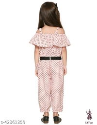 Catalog Name:*Stylish Kids Jumpsuits*Fabric: RayonSleeve Length: Short SleevesPattern: PrintedGender: GirlsMultipack: 1 - 6-7