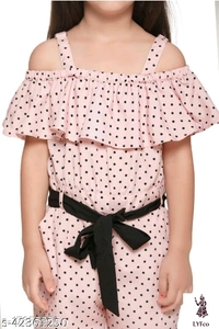 Catalog Name:*Stylish Kids Jumpsuits*Fabric: RayonSleeve Length: Short SleevesPattern: PrintedGender: GirlsMultipack: 1 - 6-7