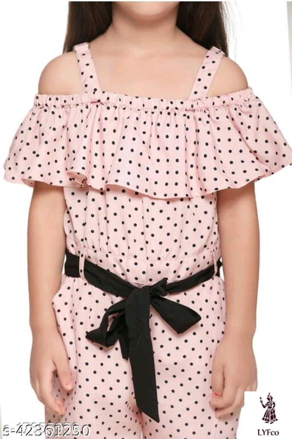 Catalog Name:*Stylish Kids Jumpsuits*Fabric: RayonSleeve Length: Short SleevesPattern: PrintedGender: GirlsMultipack: 1 - 6-7