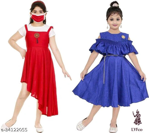 Catalog Name:*Princess Classy Girls Top & Bottom Sets*Top Fabric: CrepeBottom Fabric: CrepeSleeve Length: Short Sleeves,SleevelessTop Pattern: SolidBottom Pattern: SolidMultipack: Pack Of 2 - 8-9