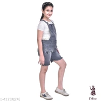 Catalog Name:*Agile Funky Girls Dungarees*Fabric: DenimPattern: Product DependentMultipack: Single - 9-10