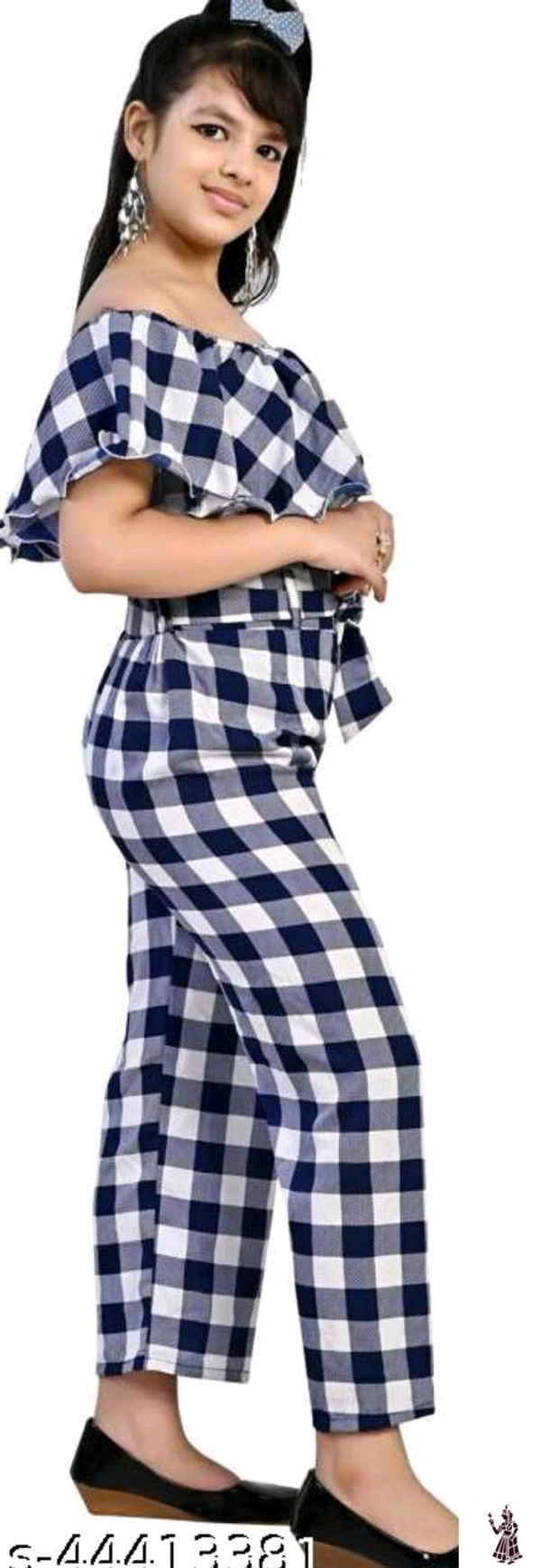 Catalog Name:*Stylish Kids Jumpsuits*Fabric: PolycottonSleeve Length: Short SleevesPattern: StripesGender: GirlsMultipack: 1 - 10-11