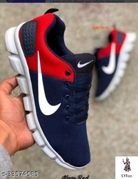 Catalog Name:*Latest Trendy Men Sports Shoes*Material: Syntethic Leather / MeshSole Material: EvaPattern: Solid - 7