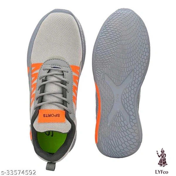 Catalog Name:*Latest Trendy Men Sports Shoes*Material: Syntethic Leather / MeshSole Material: EvaPattern: Solid - 9