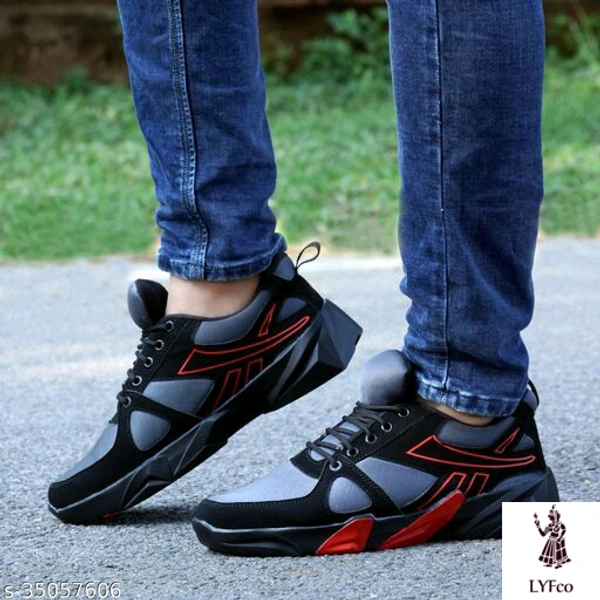 Catalog Name:*Unique Fabulous Men Sports Shoes*Material: SyntheticSole Material: PUFastening & Back Detail: Lace-UpPattern: SolidMultipack: 1 - 7