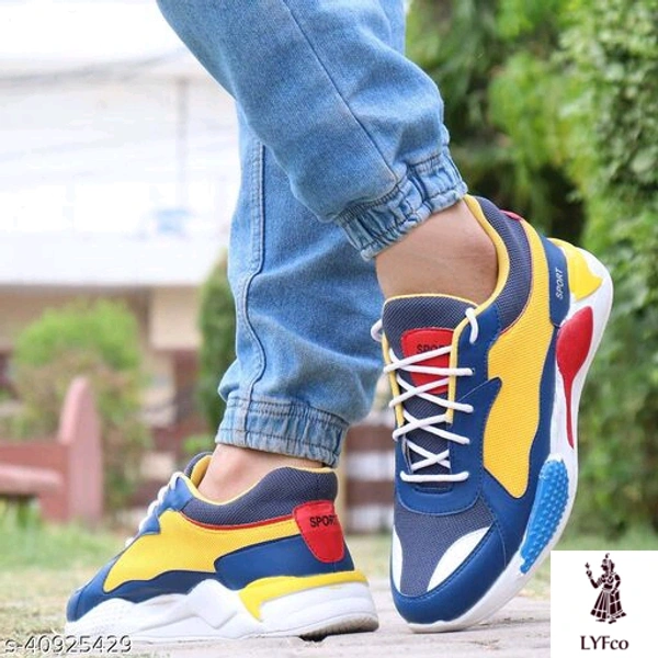 Catalog Name:*Aadab Trendy Men Sports Shoes*Material: SyntheticSole Material: PVCFastening & Back Detail: Lace-UpPattern: SolidMultipack: 1 - 10