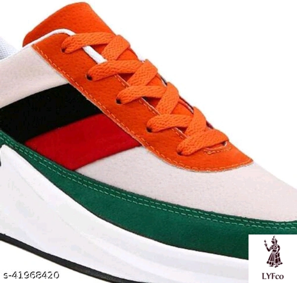 Catalog Name:*Latest Trendy Men Sports Shoes*Material: MeshSole Material: PUFastening & Back Detail: Lace-UpPattern: SolidMultipack: 1 - 6