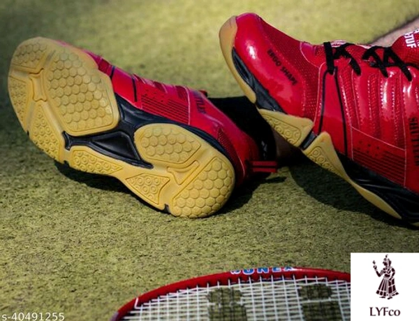 Catalog Name:*Latest Attractive Men Sports Shoes*Material: Syntethic LeatherSole Material: RubberFastening & Back Detail: Lace-UpMultipack: 1 - 9