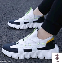 Catalog Name:*Latest Attractive Men Sports Shoes*Material: Syntethic LeatherSole Material: RubberFastening & Back Detail: Lace-UpMultipack: 1 - 9