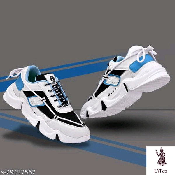 Catalog Name:*Modern Trendy Men Sports Shoes*Material: MeshSole Material: TPRFastening & Back Detail: Lace-UpPattern: Colorblocked - 9