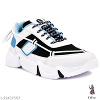 Catalog Name:*Modern Trendy Men Sports Shoes*Material: MeshSole Material: TPRFastening & Back Detail: Lace-UpPattern: Colorblocked - 9