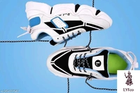 Catalog Name:*Modern Trendy Men Sports Shoes*Material: MeshSole Material: TPRFastening & Back Detail: Lace-UpPattern: Colorblocked - 10