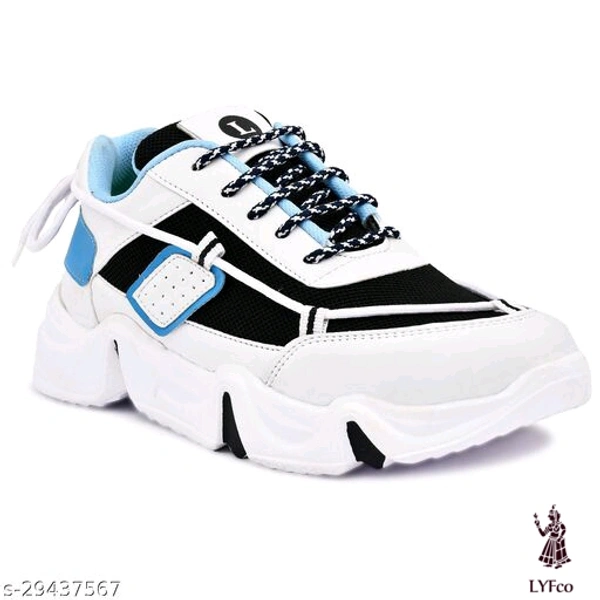 Catalog Name:*Modern Trendy Men Sports Shoes*Material: MeshSole Material: TPRFastening & Back Detail: Lace-UpPattern: Colorblocked - 10
