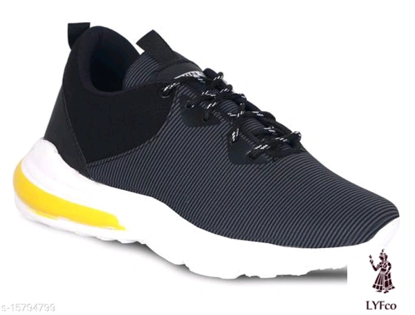 Catalog Name:*Latest Trendy Men Sports Shoes*Material: TextileSole Material: EVAFastening & Back Detail: Lace-UpPattern: StripedMultipack: 1 - 7