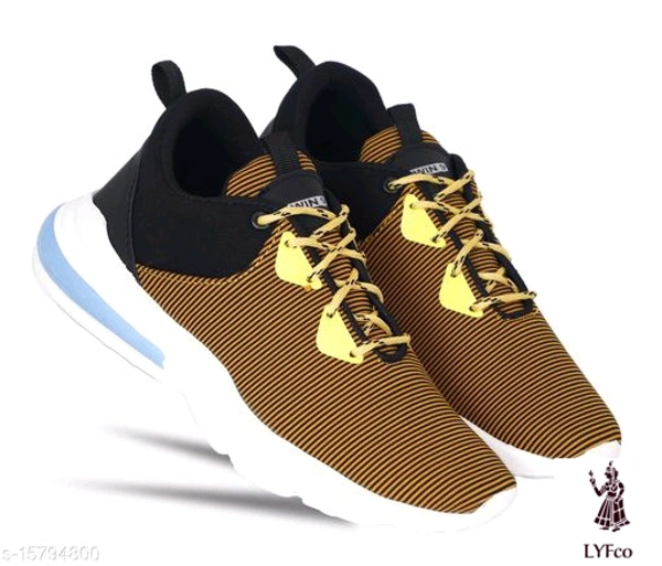 Catalog Name:*Latest Trendy Men Sports Shoes*Material: TextileSole Material: EVAFastening & Back Detail: Lace-UpPattern: StripedMultipack: 1 - 6