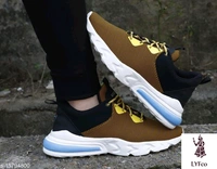 Catalog Name:*Latest Trendy Men Sports Shoes*Material: TextileSole Material: EVAFastening & Back Detail: Lace-UpPattern: StripedMultipack: 1 - 10