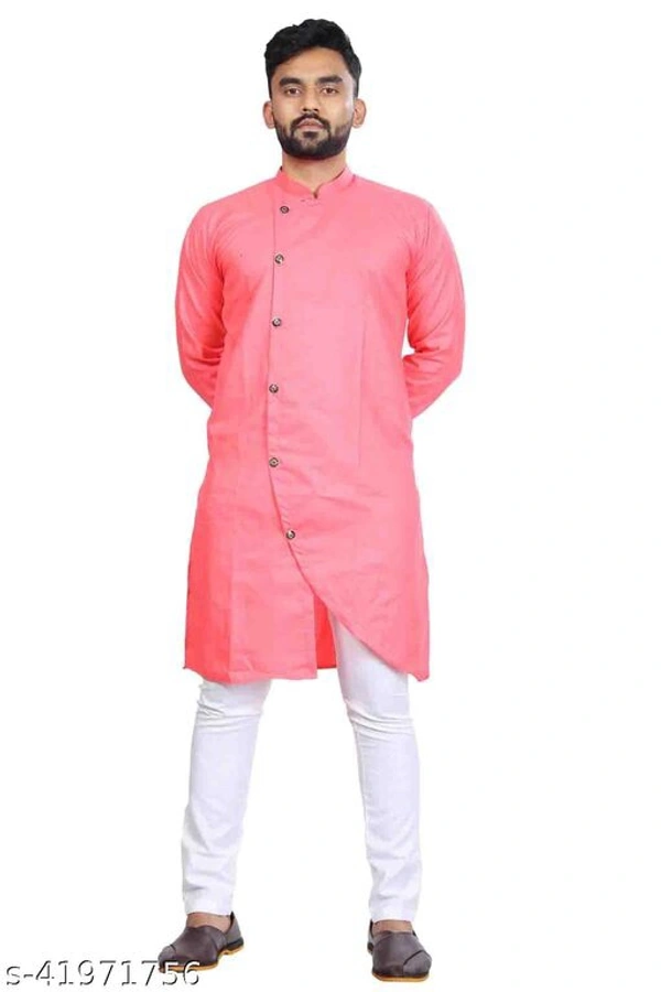 Catalog Name:*Elegant Men Kurta Sets*Top Fabric: CottonBottom Fabric: CottonScarf Fabric: No ScarfSleeve Length: Long SleevesBottom Type: Straight PajamaStitch Type: StitchedPattern: Solid - XXL
