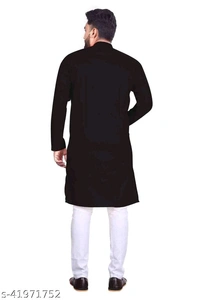 Catalog Name:*Elegant Men Kurta Sets*Top Fabric: CottonBottom Fabric: CottonScarf Fabric: No ScarfSleeve Length: Long SleevesBottom Type: Straight PajamaStitch Type: StitchedPattern: Solid - XL