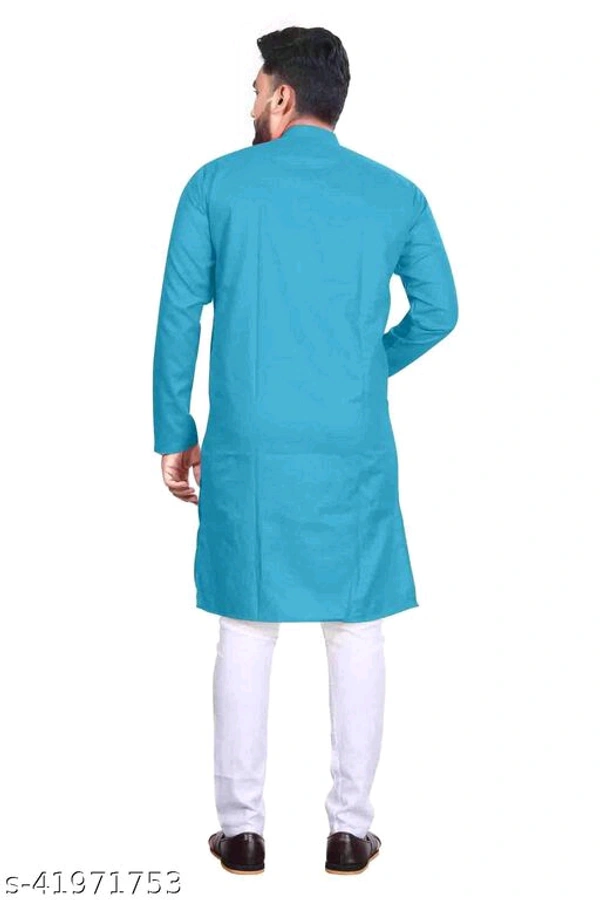 Catalog Name:*Elegant Men Kurta Sets*Top Fabric: CottonBottom Fabric: CottonScarf Fabric: No ScarfSleeve Length: Long SleevesBottom Type: Straight PajamaStitch Type: StitchedPattern: Solid - M