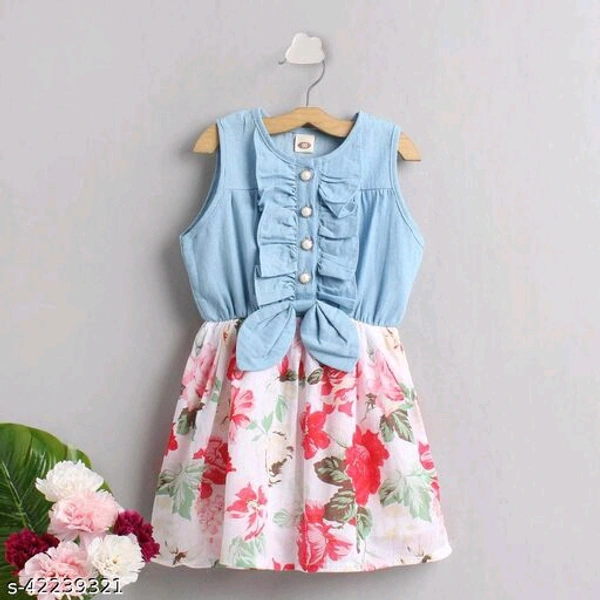 Hopscotch Girls Cotton Floral Print Sleeveless Dress in Blue Color (802442)Fabric: CottonSleeve Length: SleevelessPattern: PrintedMultipack: SingleSizes:4-5 Years, 5-6 Years, 3-4 Years, 18-24 Months, 6-7 Years, 7-8 Years, 2-3 YearsA must have from our collection! We  make sure your kids look stylish & cute while still being comfortable.Sort their  Outfit with us. It's time to updat - 4-5 Years