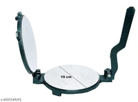 tvAt® DEEP DELUXE Iron CI Casting Puri/chapatti Press Maker (MODEL-MEDIUM) , Green Material: IronProduct Breadth: 20 CmProduct Height: 4 CmProduct Length: 20 CmPack Of: Pack Of 1Chapatti press Pressing machines are ideally Designed to save hour and labour in the kitchen By tvAt® DEEP Roti maker.Country of Origin: India - free size