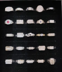 Gents Silver Stone Rings - All Sizes