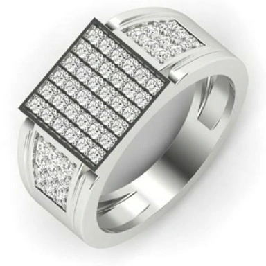 Gents Silver Stone Rings