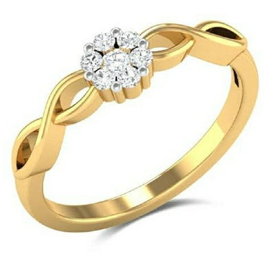 Ladies Gold Stone Rings
