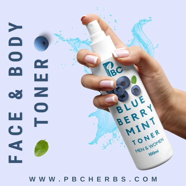 BLUEBERRY MINT TONER ( FACE & BODY ) - 100ml - FACE TONER